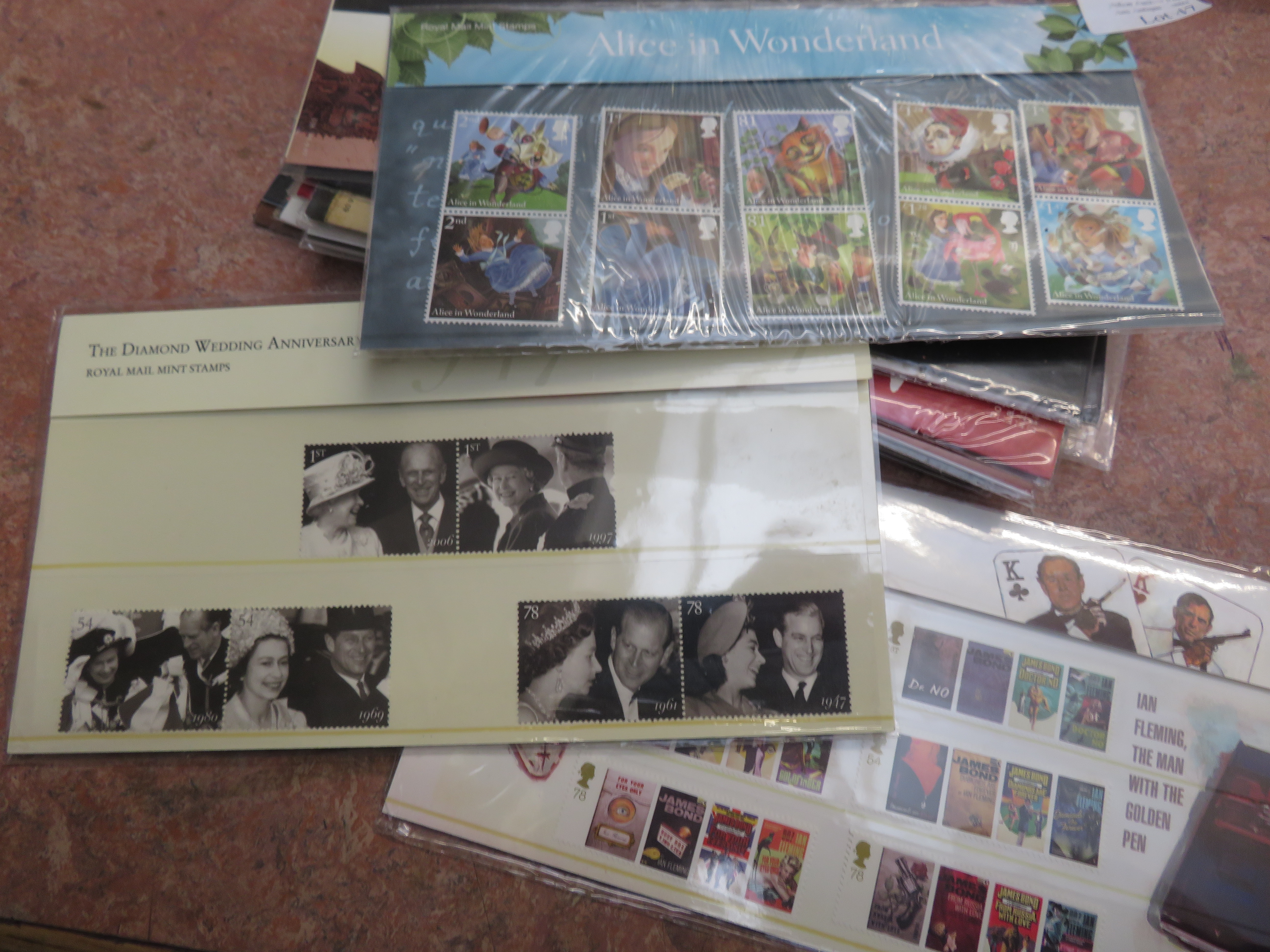 15 Presentation packs of royal mint stamps