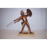 Metal figure of a Achilleas Height 40 cm