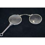 Silver folding glasses