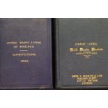 1895 & 1922 Masonic grand lodge constitutions of t