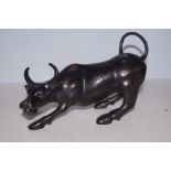 Bronze bull Length 27 cm