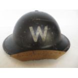 WWII Blitz air raid precaution warden (ARP) helmet