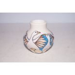 Moorcroft six geese laying vase Height 9 cm