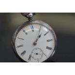 Silver case pocket watch with sub second dial, Che