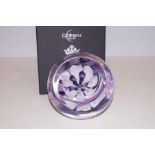 Caithness glass oversize paperweight with box limi