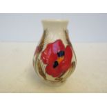 Moorcroft poppy vase Height 9.5 cm