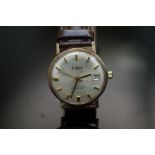 Vintage 9ct Gold cased Accurist automatic shock ma