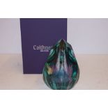 Caithness glass oversize paperweight with box limi