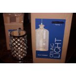 2x Boxed unopened celling light & lamp shade (shop