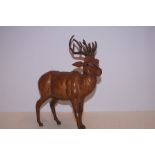 Leather stag Height 37 cm