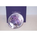 Caithness glass oversize paperweight with box limi