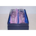 Tartan crystal champagne glasses