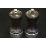 Pair of Silver & Ebony cruets