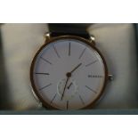 Gents Skagen sub dial wristwatch