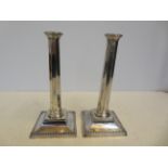 Pair of silver candle sticks 1923 Height 25 cm