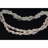 Multi silver wire necklace