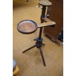 Early 20th century tripod adjustable plant stand