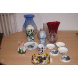 Collection of art glass & ceramic to include a Nat