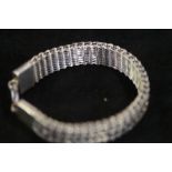 Gents Silver woven bracelet