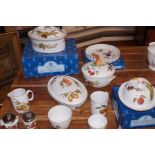 Collection of royal Worcester dinner ware, some bo