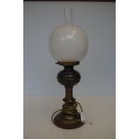 Converted oil lamp