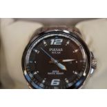 Gents Pulsar solar 100m wristwatch