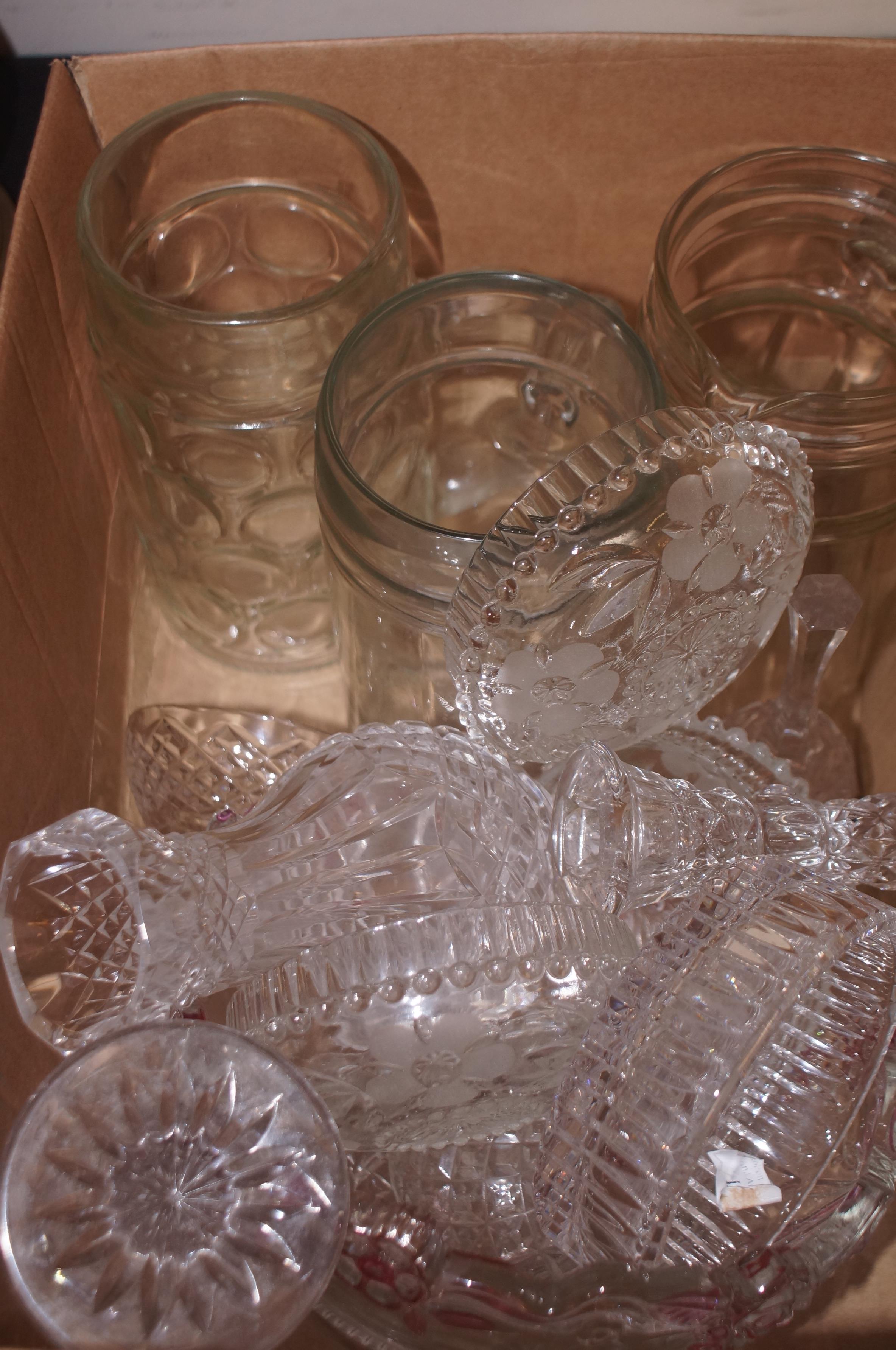 Box of glass ware