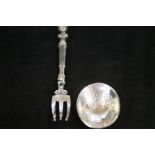 Continental silver folding spoon & fork