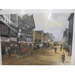 Bernard McMullen print signed with double blind st