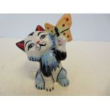 Lorna Bailey butterfly cat Height 13 cm