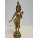 Oriental Brass Deity 44cm High