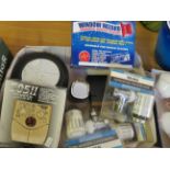 A box of miscellaneous items