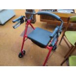 A Walking and Seating Walking Aid