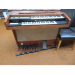 A Vintage Electric Pedal Organ