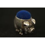 Silver Pig Pin Cushion