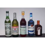 Martini Extra Dry, Pernod, Campari, Breezer by Bac