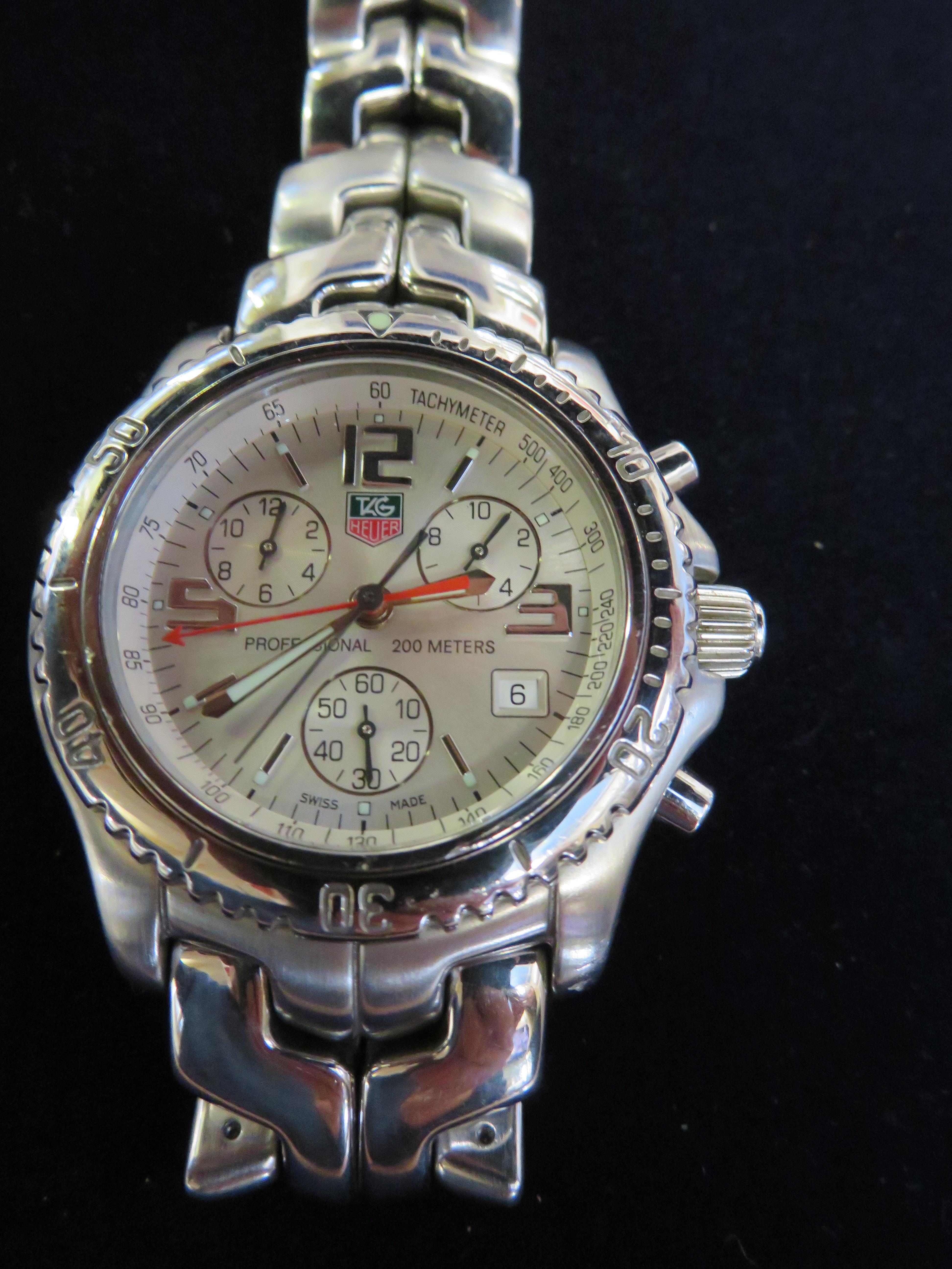 Gents Tag Heuer chronograph wristwatch, currently