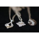 4 Silver Necklaces