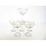 6 x Babycham Glasses