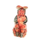 Peggy Davies Flambe Toby Jug Ruby Fusion 22cm