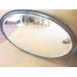 Earliest 20th Century Bevelled Mirror with Heavy C