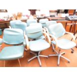 9 x Hairdressers Chairs with Aluminium Swivel base