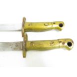 2 Matching Military Bayonets