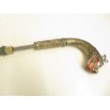 Oriental Metal Sword Stick with Dragon Handle