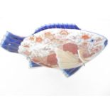 A Large early 20th Century Fish Plate - 58cm wide