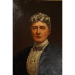 Victorian Framed Portrait Oil on Canvas 50cm x 40c