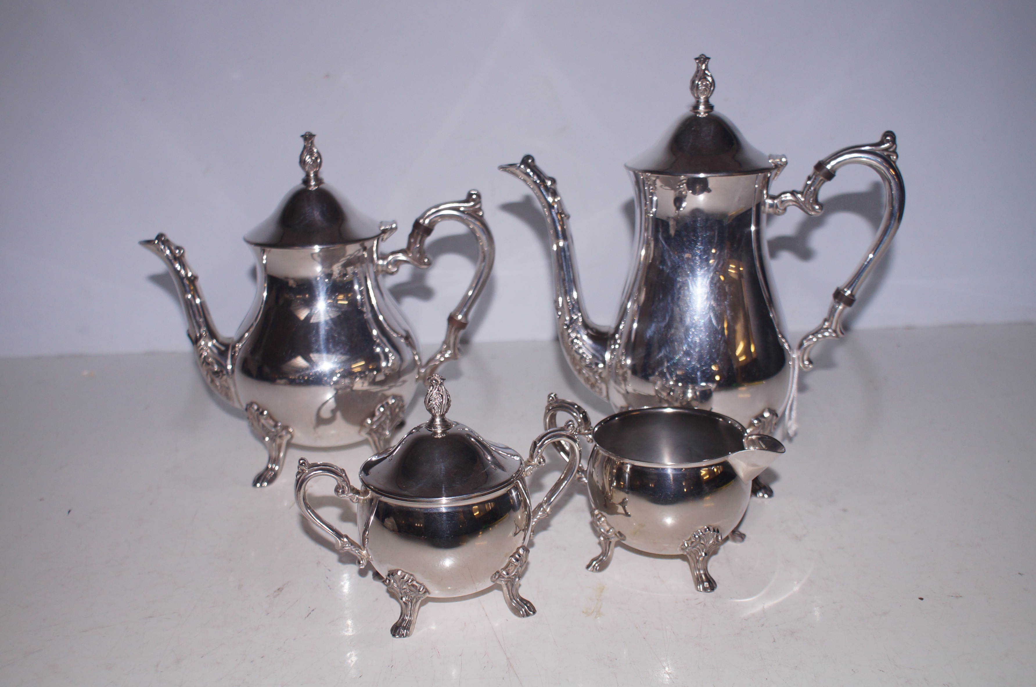 A silver plated service