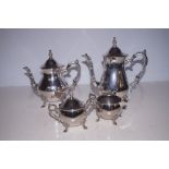 A silver plated service