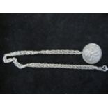 A Silver St Christopher and Chain