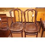 2x Bentwood chairs